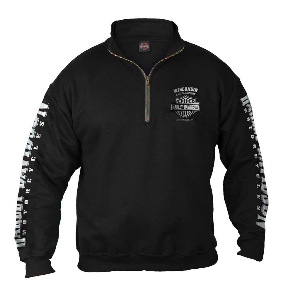 Men's Lightning Crest 1/4 Zip Cadet Pullover Sweatshirt