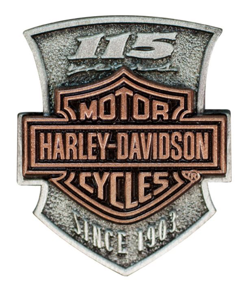 Harley-Davidson 115th Anniversary 2D Die Struck Pin, Limited Edition