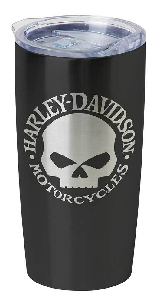 Harley-Davidson® Core Willie G Skull Stainless Steel Travel Mug, Black HDX-98618